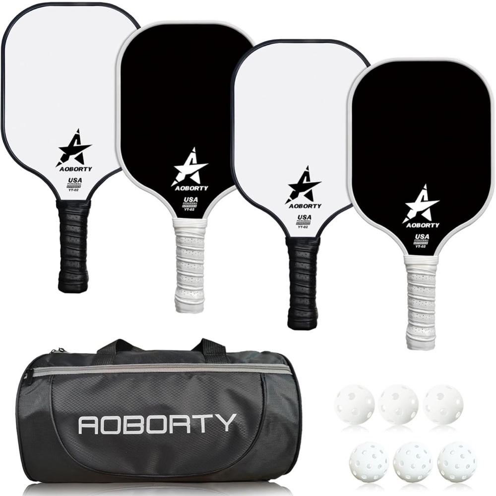 Brand new Pickleball Paddles 4 Pack - USAPA Light Graphite Premium Rackets Fiber
